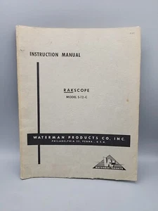 Waterman Rakscope S-12-C Manual - Zdjęcie 1 z 8