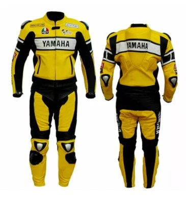Yamaha motorbike leather racing suit leather biker suit yahama branded customize - Image 1 of 4