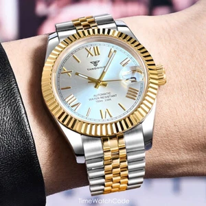 Reloj automático de lujo empresarial para hombre NH35 Movt esfera romana zafiro 36/39 mm - Imagen 1 de 37