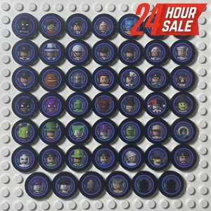 LEGO Batman The Videogame Minifigure Tokens COMPLETE SET DC Comic 2008 2007 2006