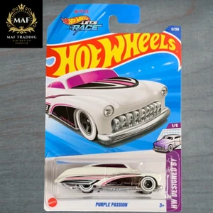 Hot Wheels Purple Passion White #5 Mainline 2025 Case G | NEW CAR Let's Race - Picture 1 of 2