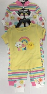 Little Me Girl's Be kind Sunshine Zip Sleeper Shorts Pants (2) Tops Set 5 Pieces - Picture 1 of 5