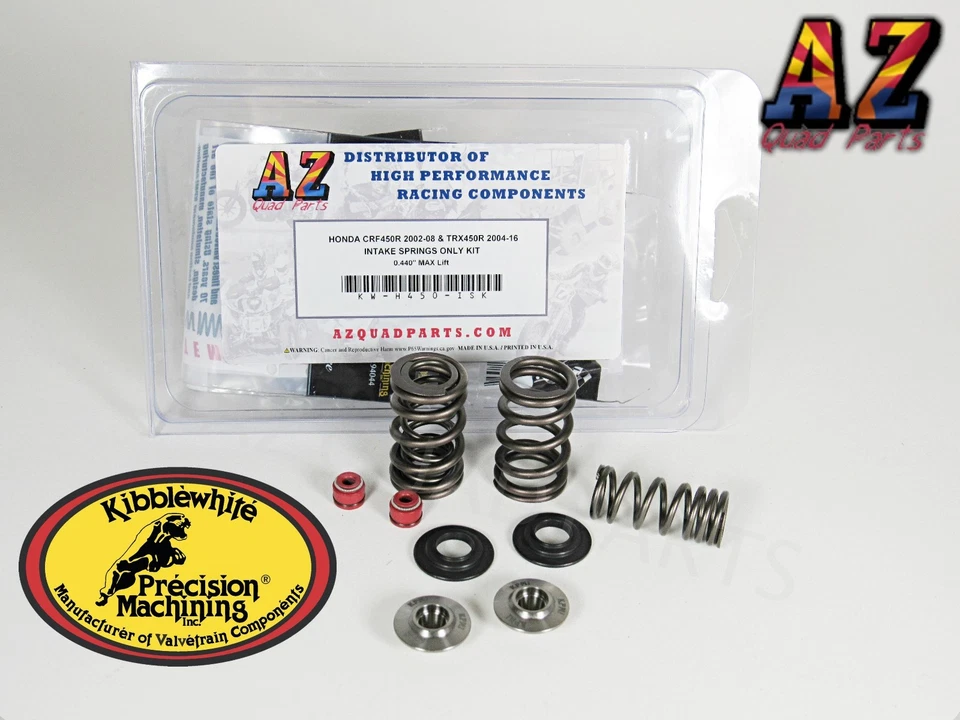 Honda CRF450R CRF 450R Kibblewhite AZQP TITANIUM Intake Valves Springs Seals Kit - Image 1 of 1