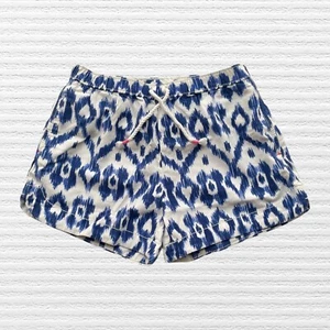 New OshKosh B'Gosh Girls Ikat Print Sun Shorts Blue White Elastic Waist Size 7 - Picture 1 of 13