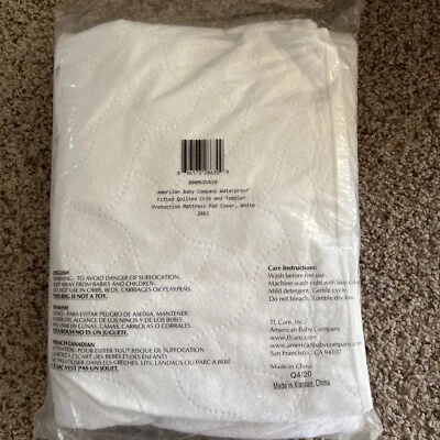Funda de colchón protectora impermeable ajustada para cuna y niño pequeño American Baby Company Foto 1 de 4