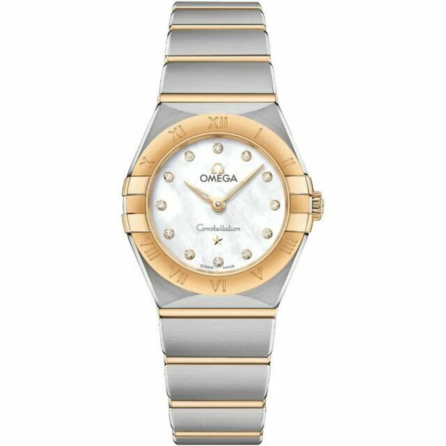 OMEGA Constellation - 25 mm, Stainless Steel, Yellow Gold