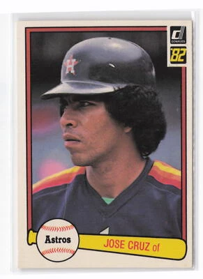 Jose Cruz #244 1982 Donruss Houston Astros - Image 1 of 2