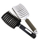 2Pcs Large Two Color Boar Bristle Hair Brush set Curved Vent Hair Brush Comb
