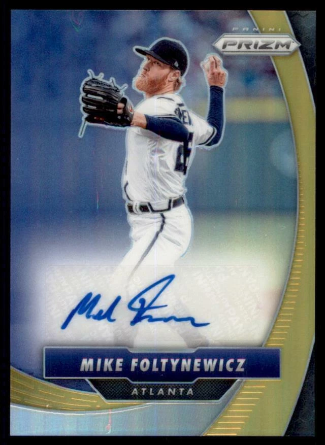 2020 Prizm Game Ball Graphs Auto Gold Prizm #GBG-MF Mike Foltynewicz 10/10