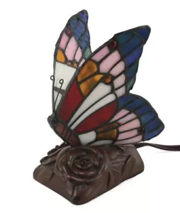 Mehrfarbige Schmetterling schnurgebunden Lampe Andenken Beerdigung Einäscherung Urne für Asche - Bild 1 von 2