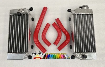 For Honda CRF250R/CRF250X 2004-2009 Aluminum Radiators &Silicone Hoses - Image 1 of 4