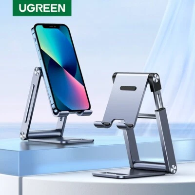 UGREEN Phone Holder Stand Aluminum Foldable Tablet Stand For iPhone mi Samsung - Image 1 of 4