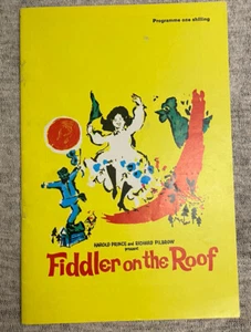 FIDDLER ON THE ROOF Broadway VINTAGE Playbill & SOUVENIR PROGRAM Feb 1965 Ads - Picture 1 of 4