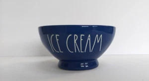 Rae Dunn by Magenta BLUE "ICE CREAM" Bowl 4TH OF JULY NWT HTF - Picture 1 of 3