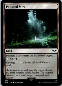 Magic the Gathering Polluted Mire Warhammer 40,000 Commander MTG Free Shipping! - Picture 1 of 1