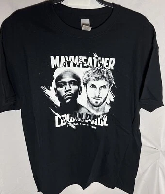Mayweather TMT Logan Paul Special Exhibition Gildan Men's L Black Graphic Shirt - Image 1 of 3