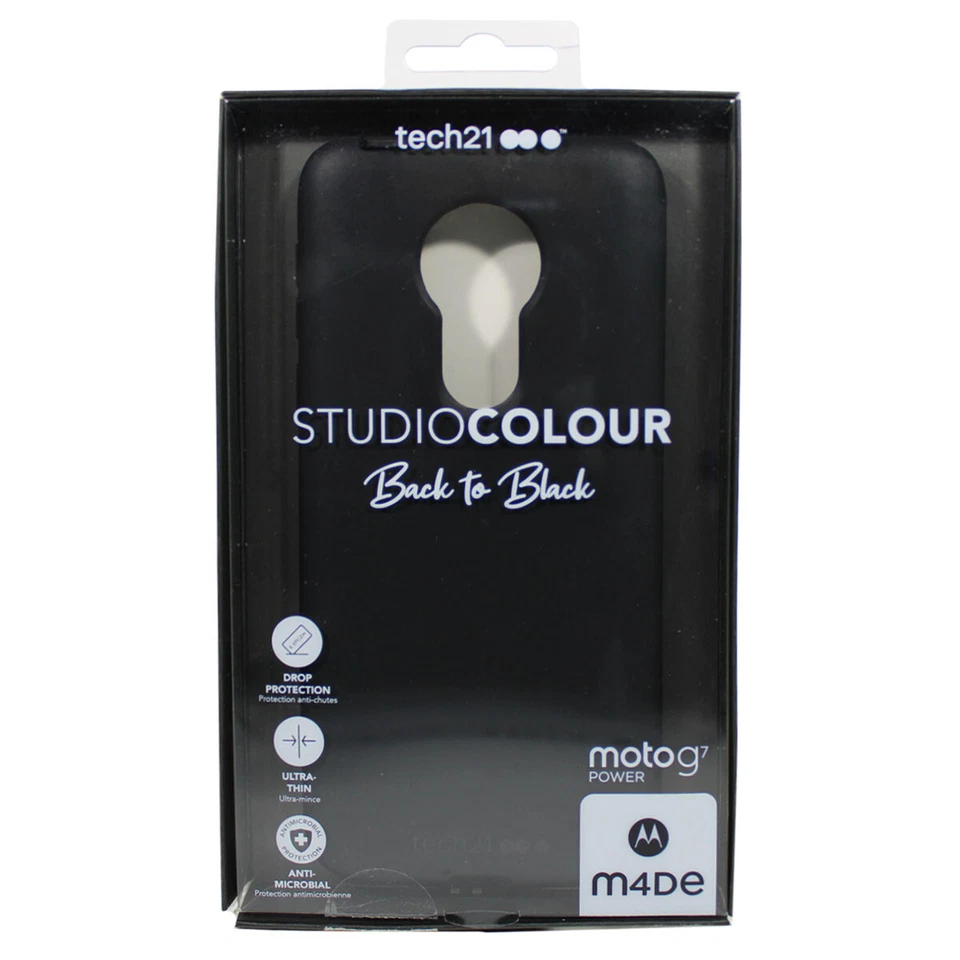 Tech21 Studio Colour Series Rugged Slim Case for Motorola Moto G7- Black - Image 1 of 1