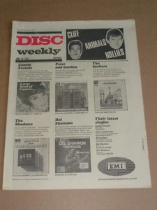 Disc - June 26 1965 Moody Blues/Animals/Stones/Beatles/Lulu/Cliff/Herman - Picture 1 of 1