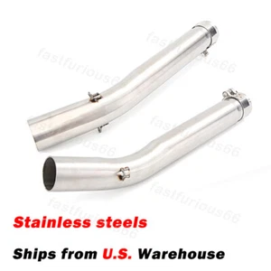 Slip On For Suzuki GSX-R GSXR 1000 2005-2006 Motorcycle Mid Exhaust Link Pipe - Picture 1 of 7