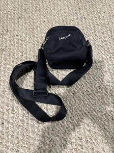 Lacoste Crocodile Vertical Bag BlackMen Crossover Bag F2310PD - Picture 1 of 11