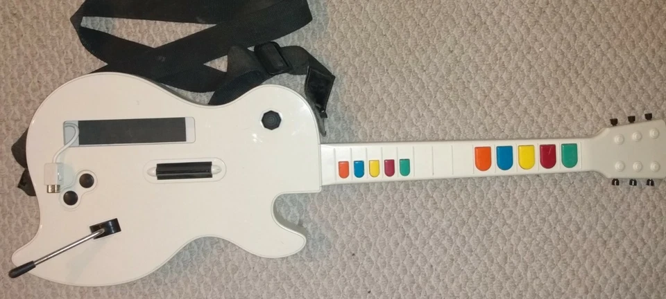 RARE KMD Nintendo Wii Rock Guitar KMD-W-3972 w/ Strap  - Image 1 of 2