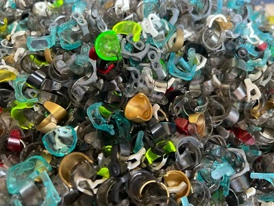 LEGO Parts - X60 Visors for Minifigures helmets bulk pack - Great Mix!  - Image 1 of 4