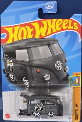 风火轮 Kool Kombi Mooneyes 49/250 大众汽车巴士 SURF'S UP 2/5 磨损卡 — 第 1/4 张图片