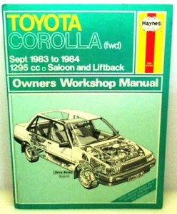 Haynes Toyota Corolla ( Fwd ) Septiembre 1983A 1984 Saloon Propietario Manual - Imagen 1 de 7