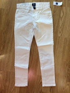 New w/Tags*GAP Girl's Brushed Khaki Pants*Size 6*Off-White/Ivory Frost - Picture 1 of 3