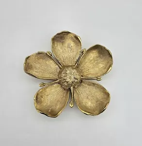 Rare Vintage ATELIER IM BARENHOF ZURICH Brass Lotus Removable Petals Ashtray - Picture 1 of 8