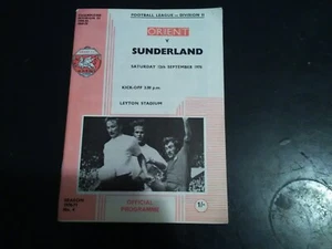 Orient v Sunderland, Season 1970/71, Division Two - Picture 1 of 2