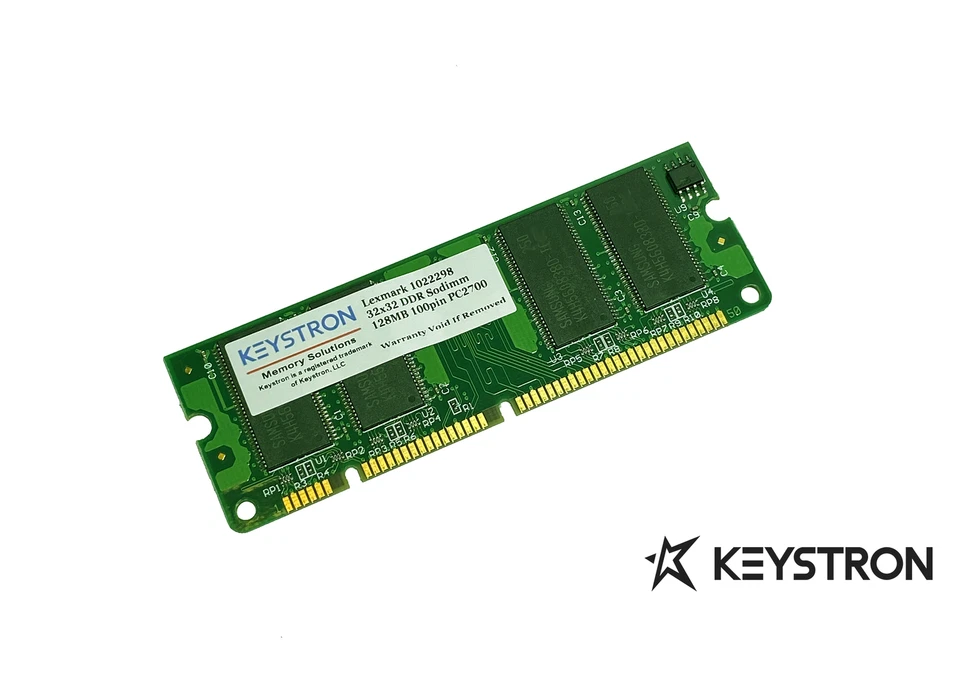 1022298 128MB 100pin DDR SODIMM Memory for Lexmark E260 E260D E260DN Printer - Image 1 of 1