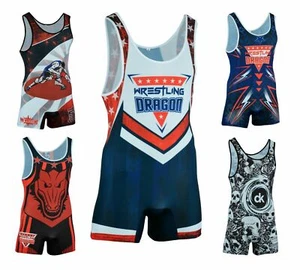 Dragon Cage Fighter Uniform Wrestling MMA Fighting Singlet-In Stock-Ships 4m USA - Picture 1 of 13