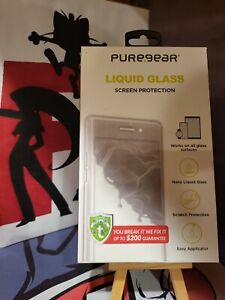 PureGear Liquid Glass Universal Screen Protection for Smartphones & More - Clear