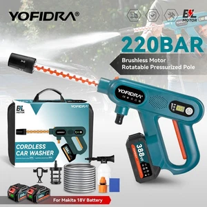 2 Battery Cordless Car High Pressure Washer Jet Water Wash Cleaner Gun Portable - Picture 1 of 10