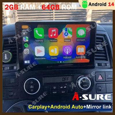 2+64G Android 14 Autoradio Carplay Navi Für VW T5 Multivan Transporter 2010-2015 - Bild 1 von 4