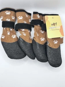 Dog Booties Anti-Slip Boots Shoes Socks 4PC S/M Dog Puppy Waterproof Outdoor - Picture 1 of 3