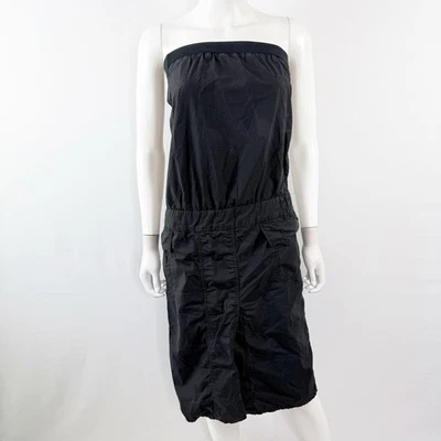 Vestido cargo Patrizia Pepe negro sin tirantes talla 44 EE. UU. 8 informal verano ropa de calle Foto 1 de 4