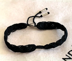 Original Pandora Makramee Armband Schwarz 590711CBK-S2 18 CM NEU Retired - Bild 1 von 3