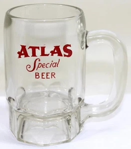 Vintage Atlas Special Beer Advertising Glass Mug - Picture 1 of 4