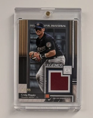 2024 Topps Museum Collection Craig Biggio Meaningful Materials Legend Relic /99 - Image 1 of 2