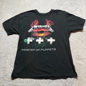 Vintage Metallica Master Of Puppets Tour T-shirt Sz M Medium Rock Band - Picture 1 of 6