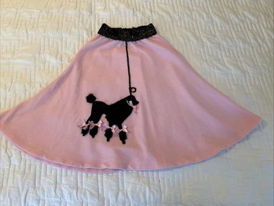 Niñas M/L Caniche Falda Rosa Claro Juvenil Negro Aplique Elastizado Lentejuelas Cintura Banda Foto 1 de 4