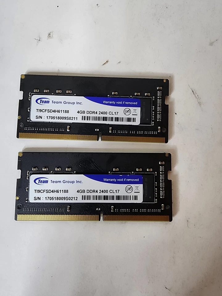 TI9CFSD4H61188 8GB (4gbx2) DDR4 2400 CL17 Sodimm Ram - Image 1 of 2
