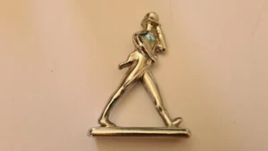 JOHNNIE WALKER vernickelte Metall Statue Figur - Bild 1 von 3