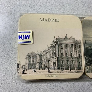 MfH Vintage Architectural Art Deco set sottobicchieri/6 Madrid Spagna nuovo con scatola made in EU - Foto 1 di 12