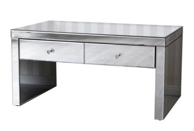 Living Room Table Mirrored Coffee Table Hollywood Sofa Table Glass Table Glamour - Image 1 of 4