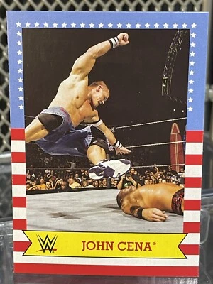 Tarjeta de lucha libre 2017 Topps Heritage John Cena WWE #14 1987 diseño clásico WWF Foto 1 de 4