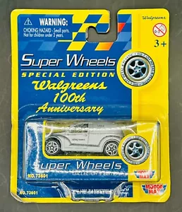 Coche Motor Max Super Wheels edición especial plateado Walgreens 100 aniversario - Imagen 1 de 2