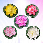 5er Set künstliche Seerosenblätter für Teiche - schwimmende Lilienblüten